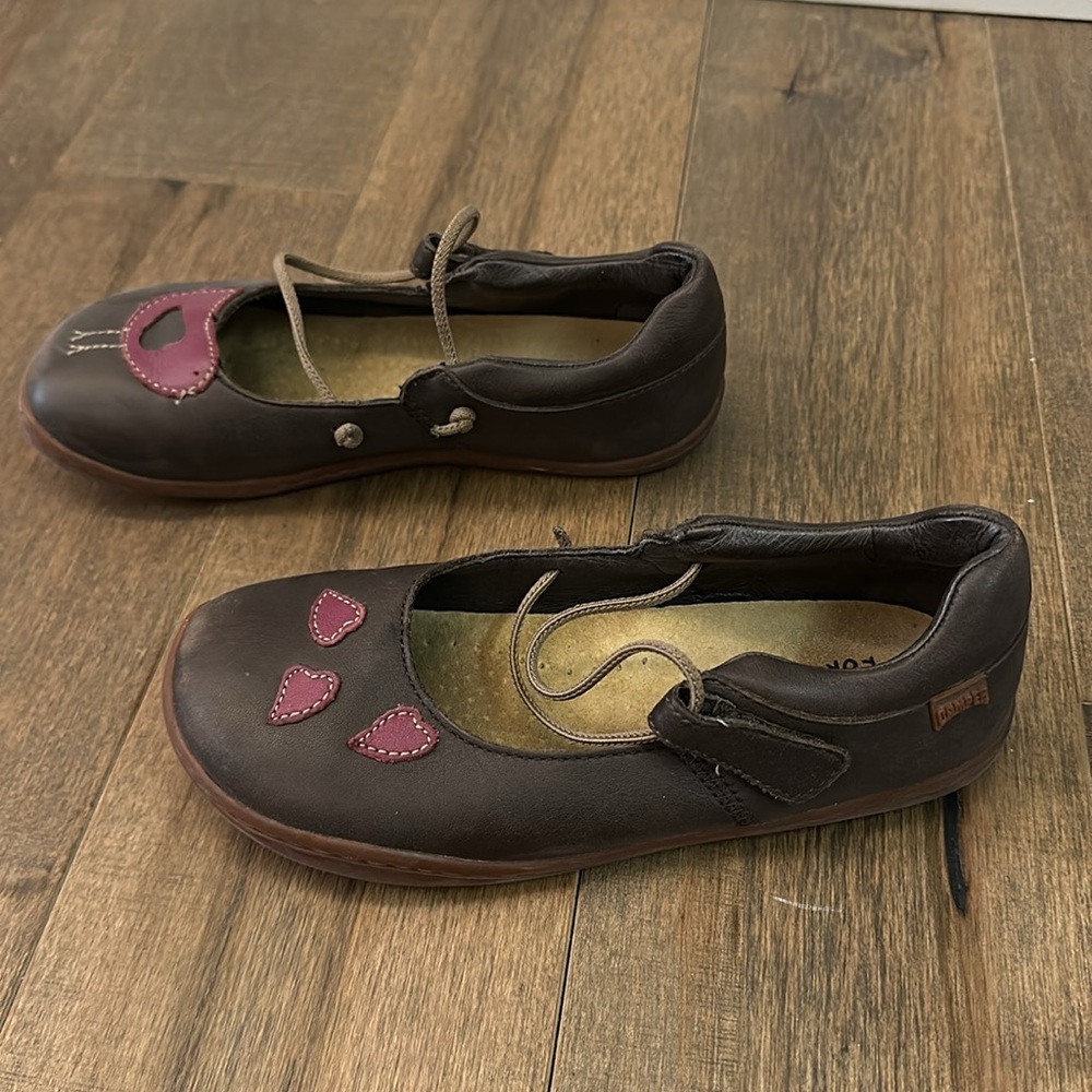 Camper Brown and Pink Dress Shoes size 3 (34) - Picture 4 of 4